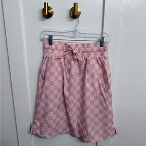 Albion Fit Away Checkered Pink Skirt
